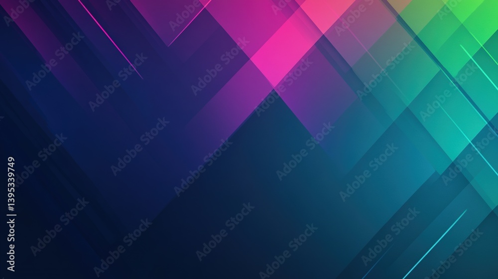 Prism Descent – A geometric cascade of chromatic hues through digital twilight. Prism Descent – A geometric cascade of chromatic hues through digital twilight.