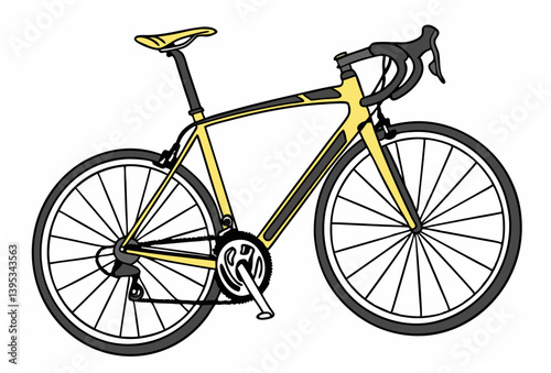 bicycle isolated on white