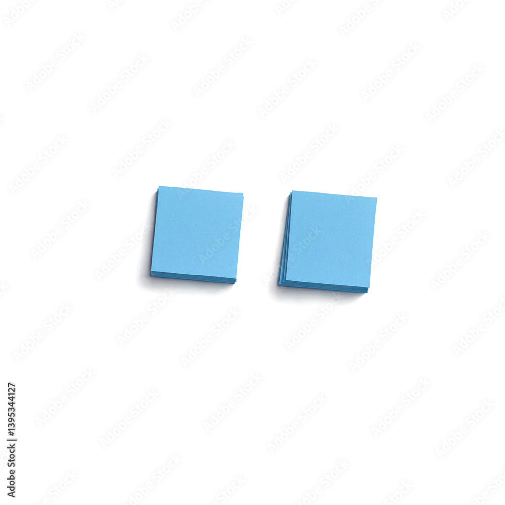 Blue sticky notes stack 3d art illustration transparent background isolated png stock Blue sticky notes stack 3d art illustration transparent background isolated png stock