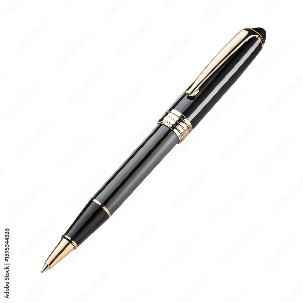 sleek black pen with gold accents, perfect for writing and signing documents, exuding elegance and professionalism sleek black pen with gold accents, perfect for writing and signing documents, exuding elegance and professionalism