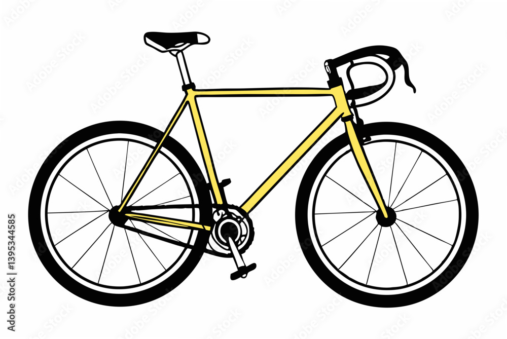 Obraz premium bicycle isolated on white