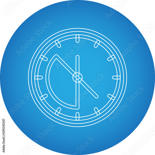 Working Time single vector illustration icon