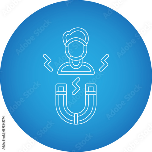Candidate Attraction single vector illustration icon