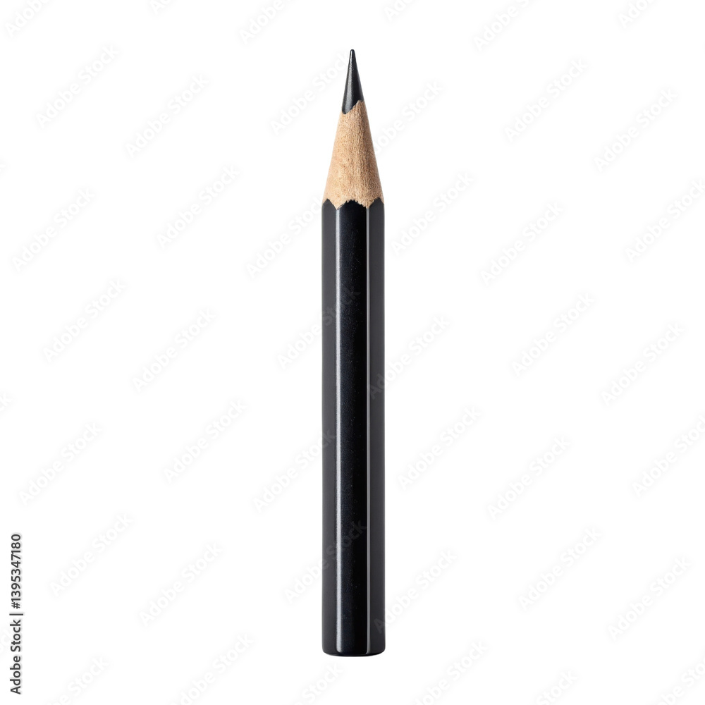 black pencil with sharpened tip, perfect for drawing and sketching, showcasing its sleek design and fine point black pencil with sharpened tip, perfect for drawing and sketching, showcasing its sleek design and fine point