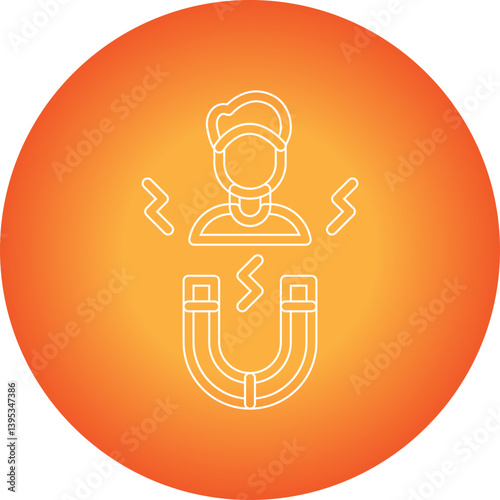 Candidate Attraction single vector illustration icon