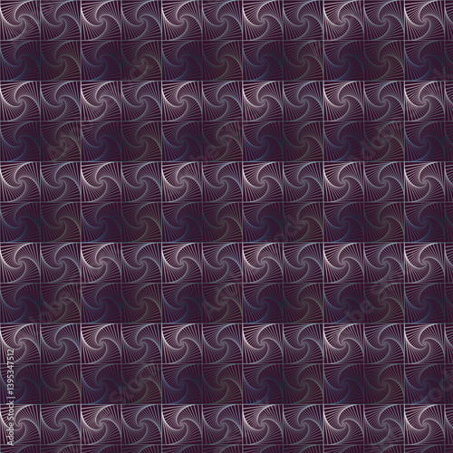 Intricate Repeating Swirl Pattern in Purple