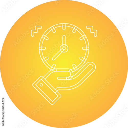 Time Management single vector illustration icon