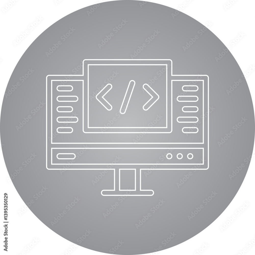 Development single vector illustration icon Development single vector illustration icon
