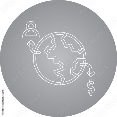 Out Source single vector illustration icon