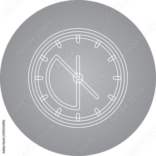 Working Time single vector illustration icon