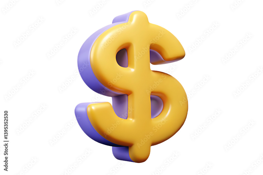 Obraz premium golden dollar sign