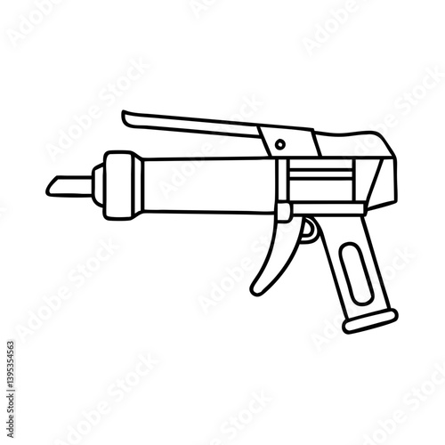 caulking gun icon, caulking gun vector illustration-simple illustration of caulking gun, perfect for caulking gun logos and icons