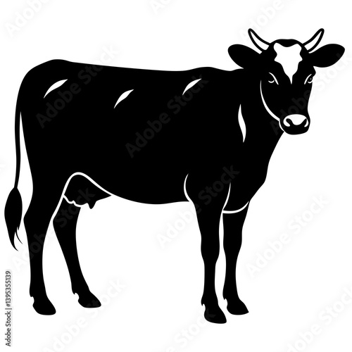 Cow with white bacgraound




