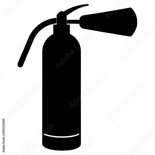 Fire Extinguisher on White Background: Safety Equipment Image and vector
