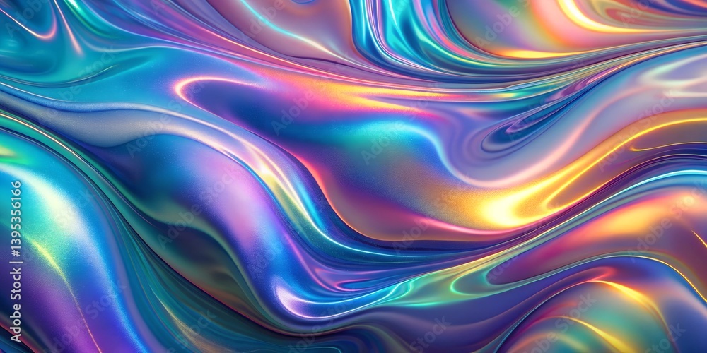 Obraz premium Fluid liquid abstract wallpaper with vibrant colors and smooth textures creating a mesmerizing visual effect wallpaper, fluid, liquid, colors, smooth, textured, design, modern, background, 