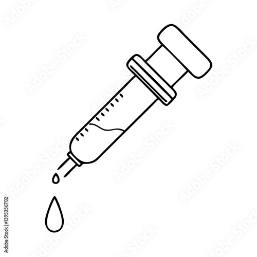 chemical dropper icon, chemical dropper vector illustration-simple illustration of chemical dropper, perfect for chemical dropper logos and icons