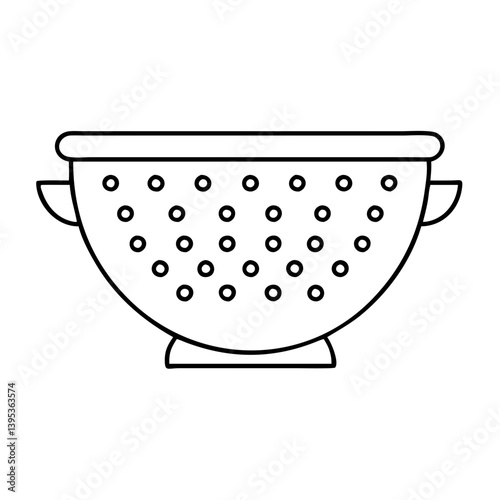 colander icon, colander vector illustration-simple illustration of colander, perfect for colander logos and icons