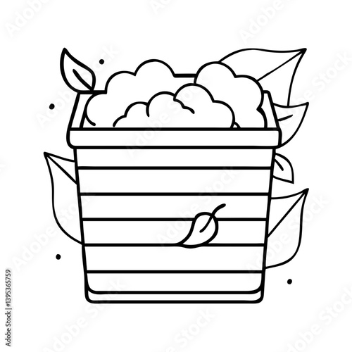 compost bin icon, compost bin vector illustration-simple illustration of compost bin, perfect for compost bin logos and icons