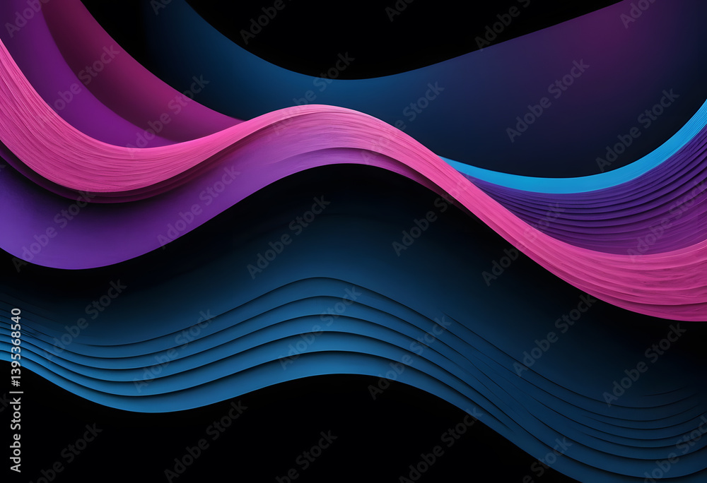 Obraz premium abstract blue wave background