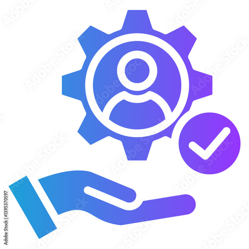 Dexterity glyph gradient icon