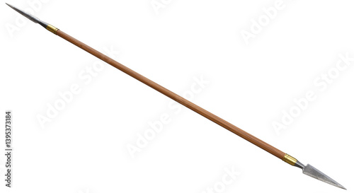 Isolated Ancient Spear Weapon