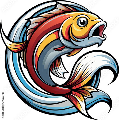 logo pesce di acqua dolce 02