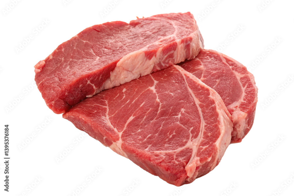 Raw meat isolated on transparent background Raw meat isolated on transparent background
