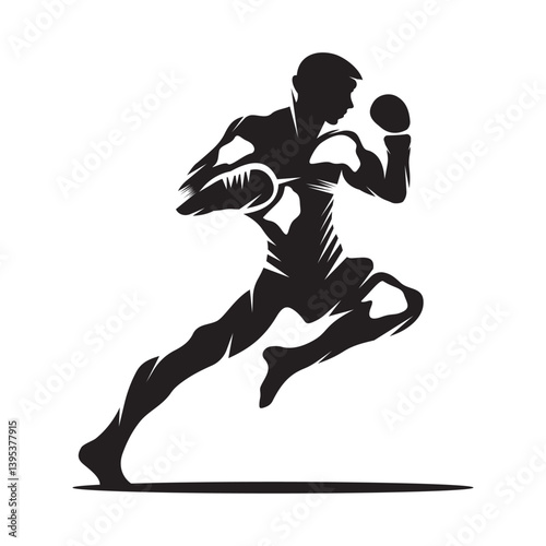 kick boxing logo vector icon. kick boxer attack sport logo icon vector.