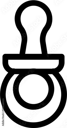 Baby feeder nipple Vector illustration on a transparent background