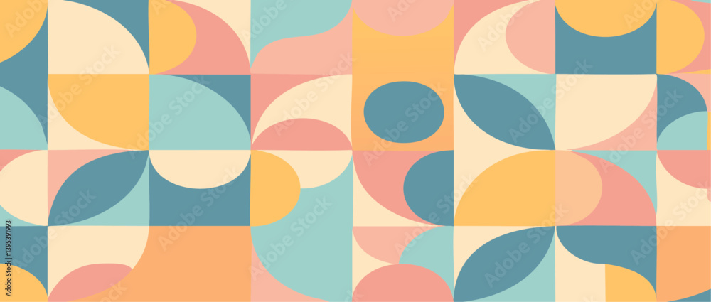 seamless retro pattern geometric vector design