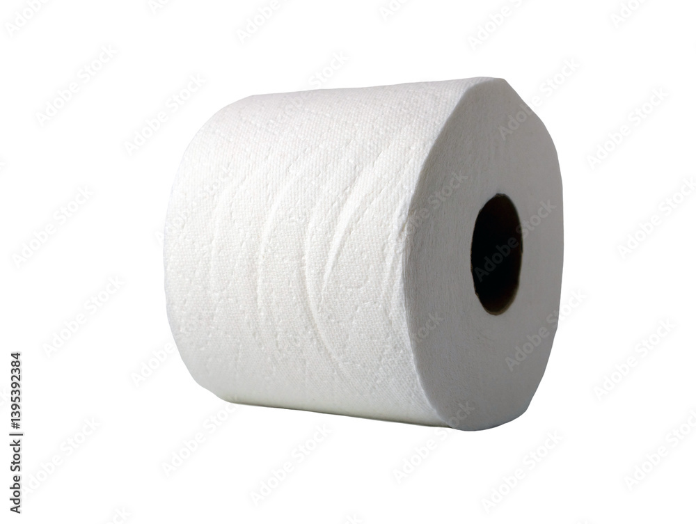 Roll of white toilet paper, isolated Roll of white toilet paper, isolated