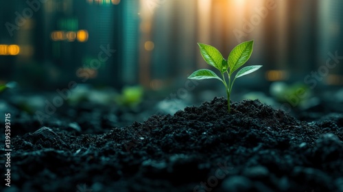 Emerging Growth in Urban Setting photo