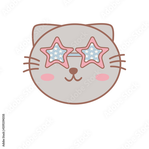 4th of July Groovy, Retro, Whimsical style