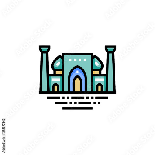 vector illustration of a greek column