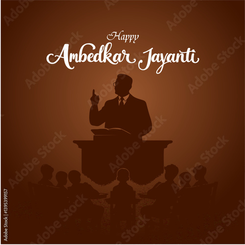 Dr. B.R. Ambedkar Jayanti Social Media Post Creative for 14 April Tribute

