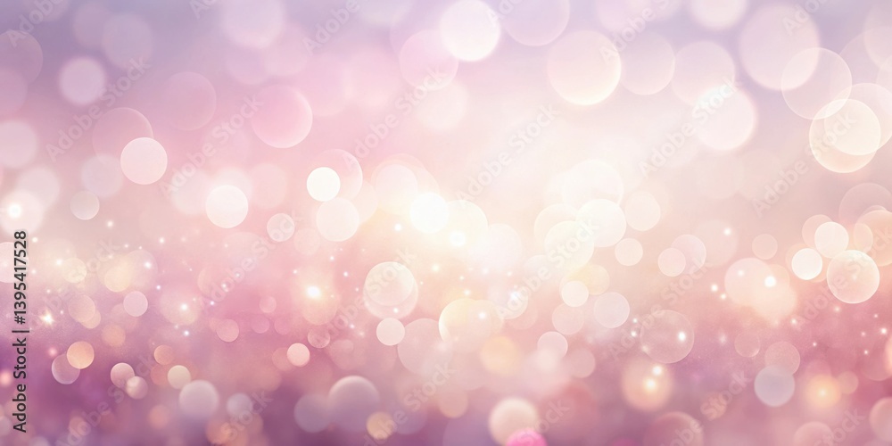 Fototapeta premium Abstract Pink and Peach Bokeh Background with Sparkling Lights