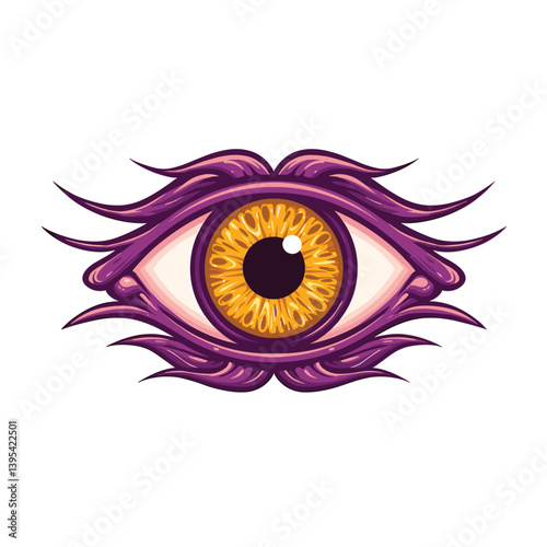 The Eye of Insight: An illustrative image of a detailed, stylized eye, rendered with intricate design and vibrant colors, which represents concepts such as vision, perception, and awareness.