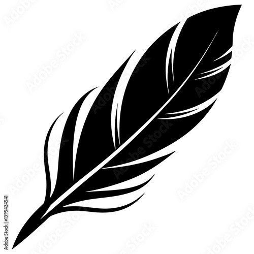 vector illustration of feather