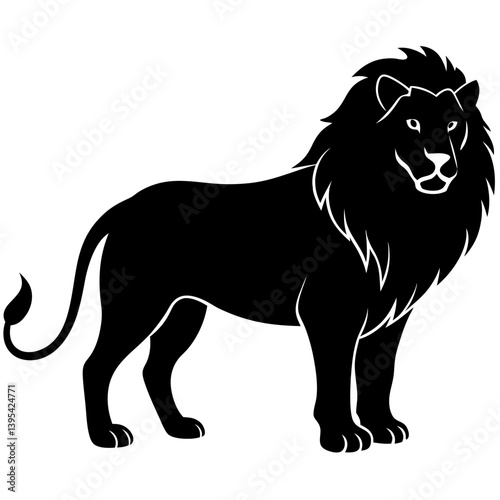 lion vinyl ready vector illustration