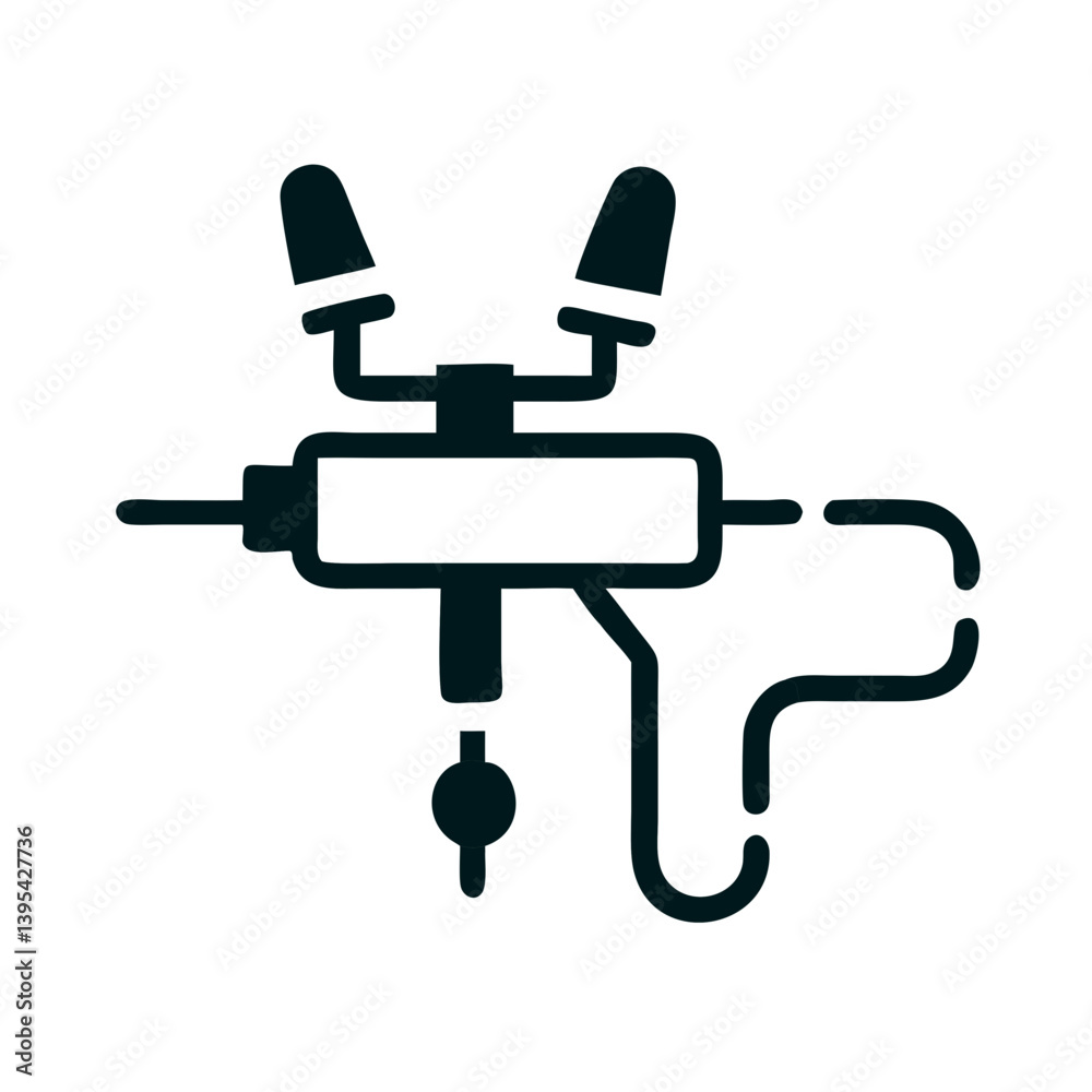 Airbrush Tool Digital Painting Effect Icon Design