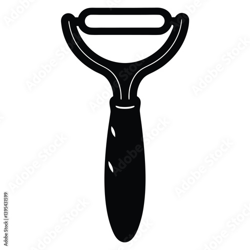 Vegetable Peeler Vector Illustration – Sharp Kitchen Tool for Easy Skin Removal