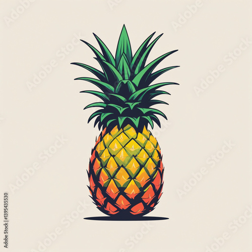 vector illustration of pineapple