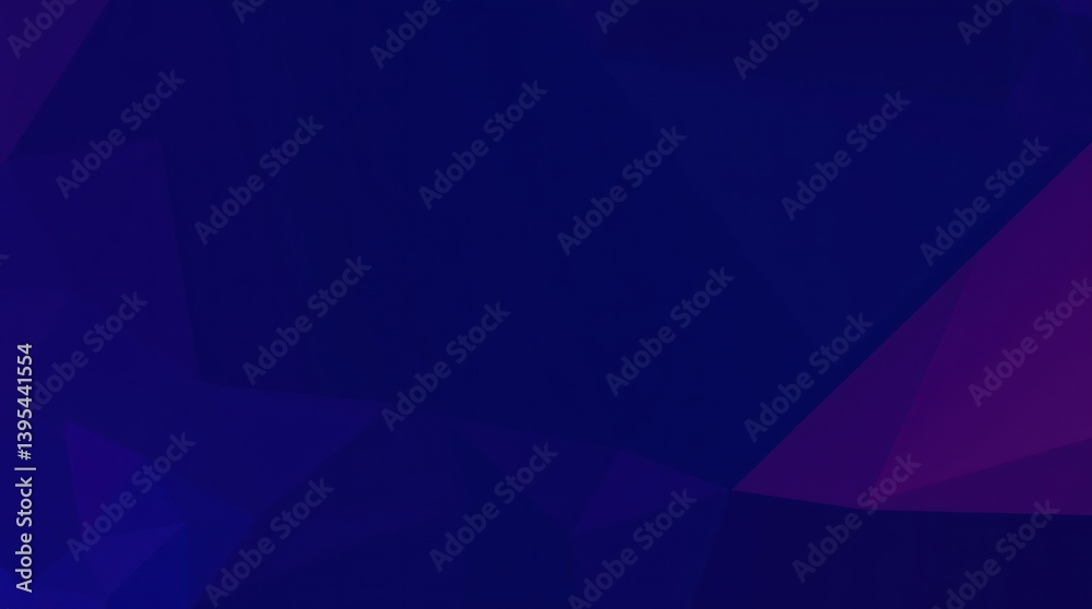 Obraz premium Abstract geometric shapes in deep blue and purple
