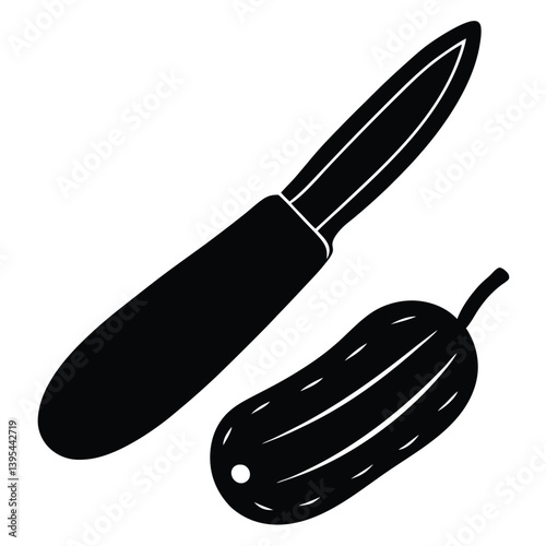 Vegetable Peeler Vector Illustration – Sharp Kitchen Tool for Easy Skin Removal