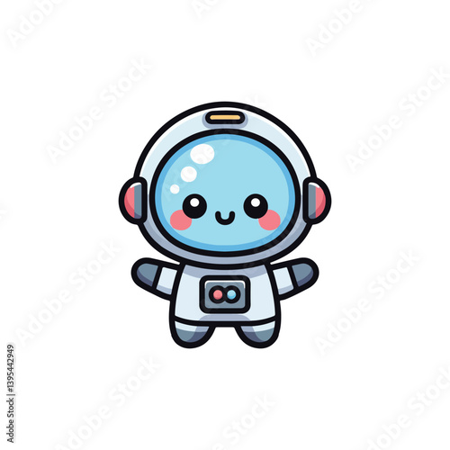 kawaii Astronaut vector,Astronaut
