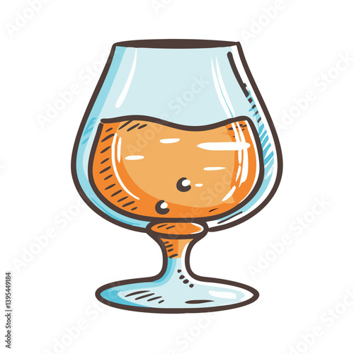 brandy snifter icon, brandy snifter vector illustration-simple illustration of brandy snifter, perfect for brandy snifter logos and icons