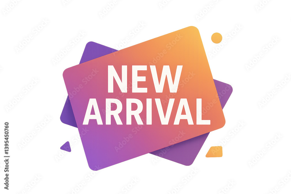 Eye-Catching New Arrival Announcement with Vibrant Gradient Design