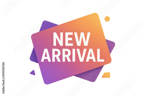 Obraz na płótnie Eye-Catching New Arrival Announcement with Vibrant Gradient Design w salonie