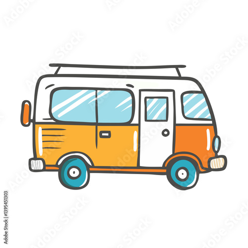 camper van icon, camper van vector illustration-simple illustration of camper van, perfect for camper van logos and icons