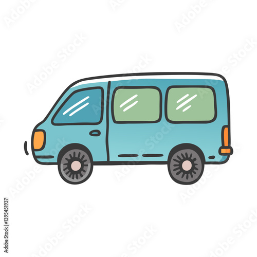 cargo van icon, cargo van vector illustration-simple illustration of cargo van, perfect for cargo van logos and icons
